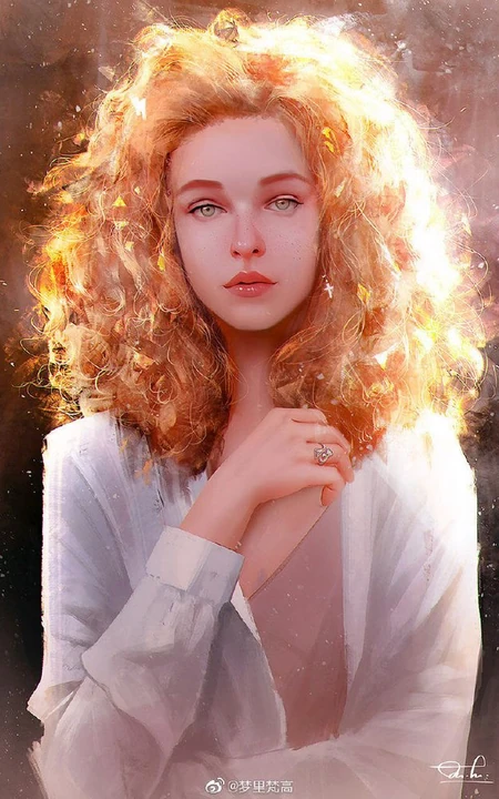惟妙惟俏，精致唯美的欧女生生人物插画，画师《razaras》板绘人物作品