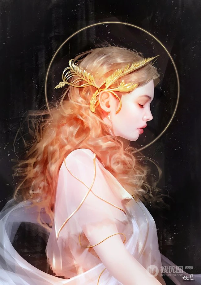惟妙惟俏，精致唯美的欧女生生人物插画，画师《razaras》板绘人物作品