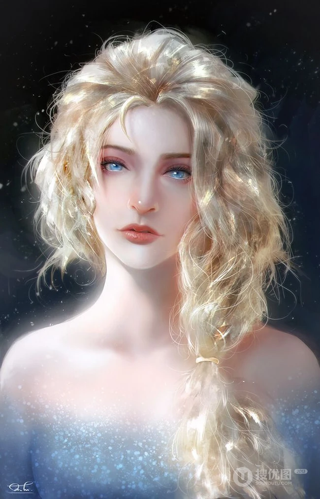惟妙惟俏，精致唯美的欧女生生人物插画，画师《razaras》板绘人物作品