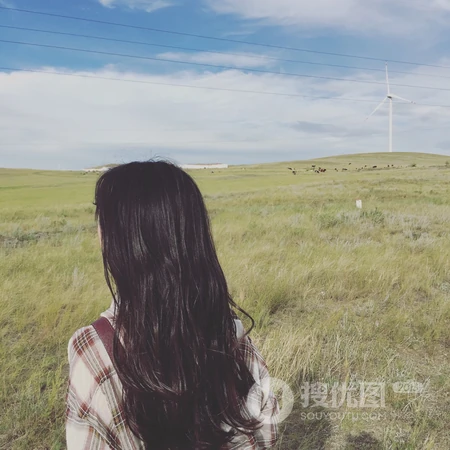 创意女生的背景QQ头像图片，真人不露脸头像系列