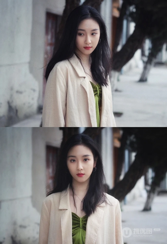 纯少女葛施敏户外街拍写真美照