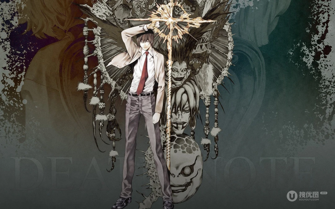 动漫&ldquo;死亡笔记&rdquo;原画动漫桌面背景图片