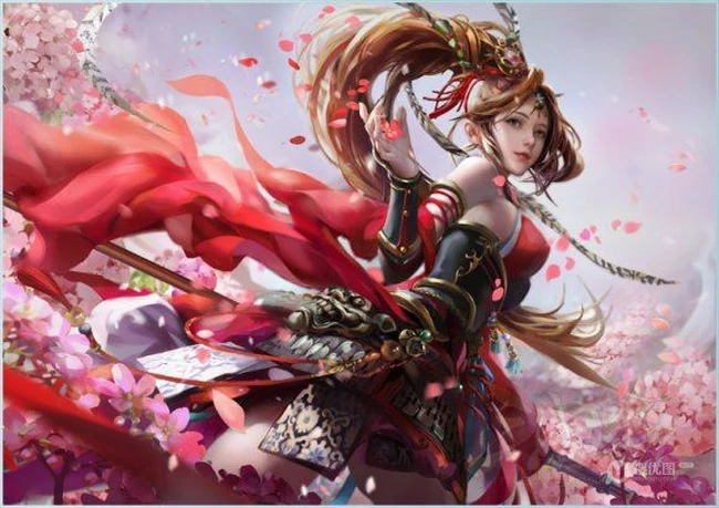 三国杀动漫人物皮肤原画图片，策略卡牌桌面游戏三国杀精致皮肤图片