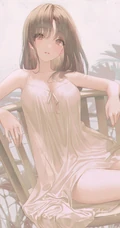 超清凉清爽的动漫少女睡衣，连衣裙唯美气质图片