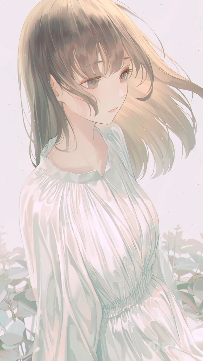 超清凉清爽的动漫少女睡衣，连衣裙唯美气质图片