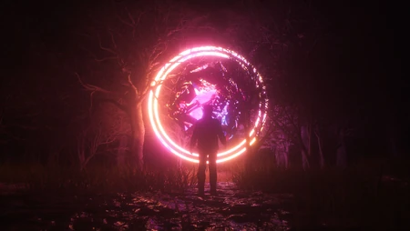 炫丽发光等时空黑洞幻想唯美电脑壁纸