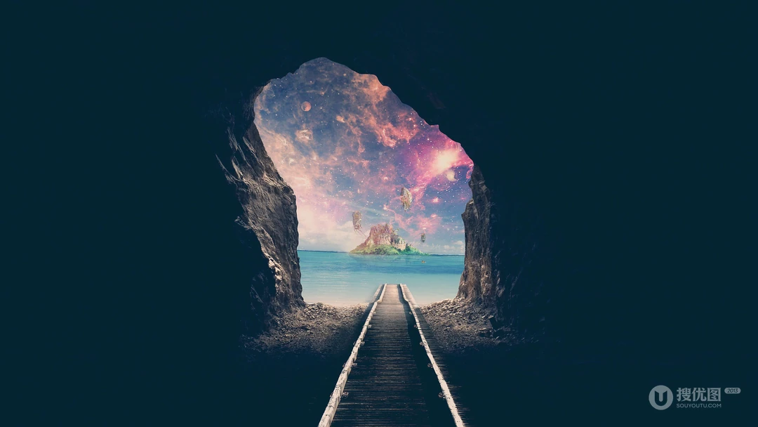 炫丽发光等时空黑洞幻想唯美电脑壁纸