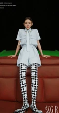 章若楠多套时尚复古时装登杂志写真图片