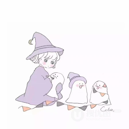 简洁也不简单的情侣线条手绘头像图片