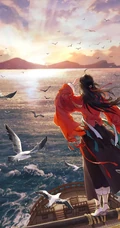 唯美如画古风女生，美人背影手绘图片，可做手机壁纸古风美图