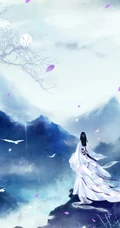 唯美如画古风女生，美人背影手绘图片，可做手机壁纸古风美图