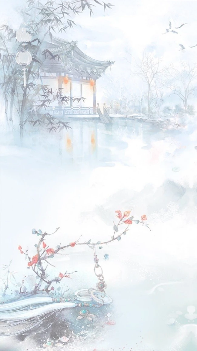 唯美中国风特色的场景插画美图，美轮美奂的古风特色场景