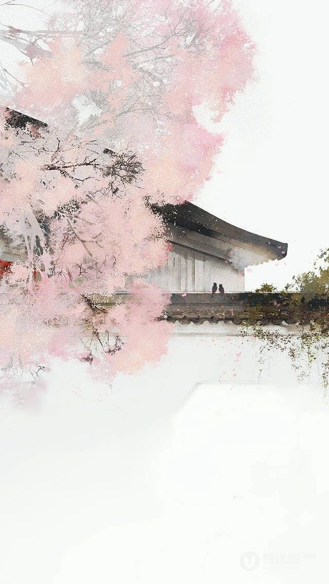 唯美中国风特色的场景插画美图，美轮美奂的古风特色场景