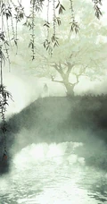 唯美中国风特色的场景插画美图，美轮美奂的古风特色场景