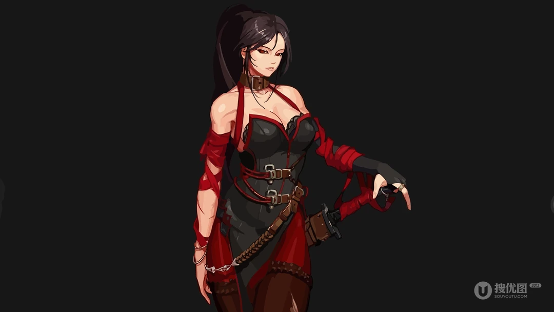 插画大神逼真的高质量动漫美女插画桌面壁纸