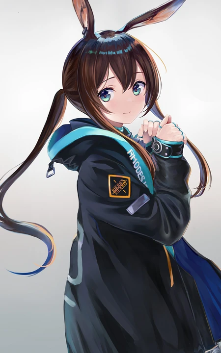 简洁又好看的二次元兔女郎少女高清手机背景图片