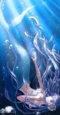 美人鱼图片，各种画风二次元动漫手绘美人鱼插画图片