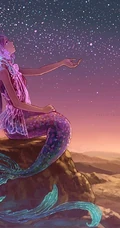 美人鱼图片，各种画风二次元动漫手绘美人鱼插画图片
