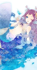 美人鱼图片，各种画风二次元动漫手绘美人鱼插画图片