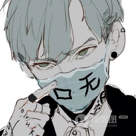 抖音热门爱帅酷，喜欢神秘感的男生用动漫潮男头像