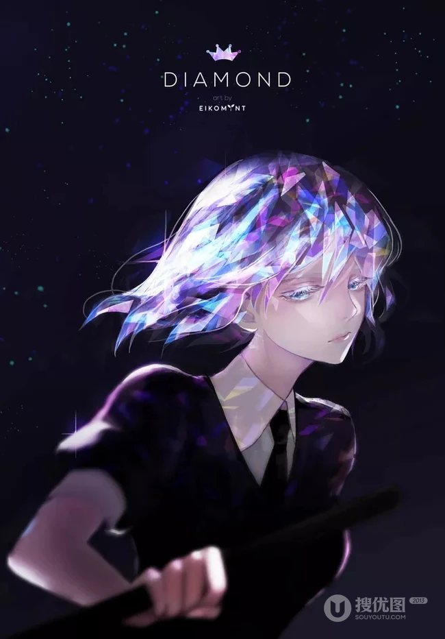 漫画《宝石之国》人物超精美画风头像图片，画师callarinc作品
