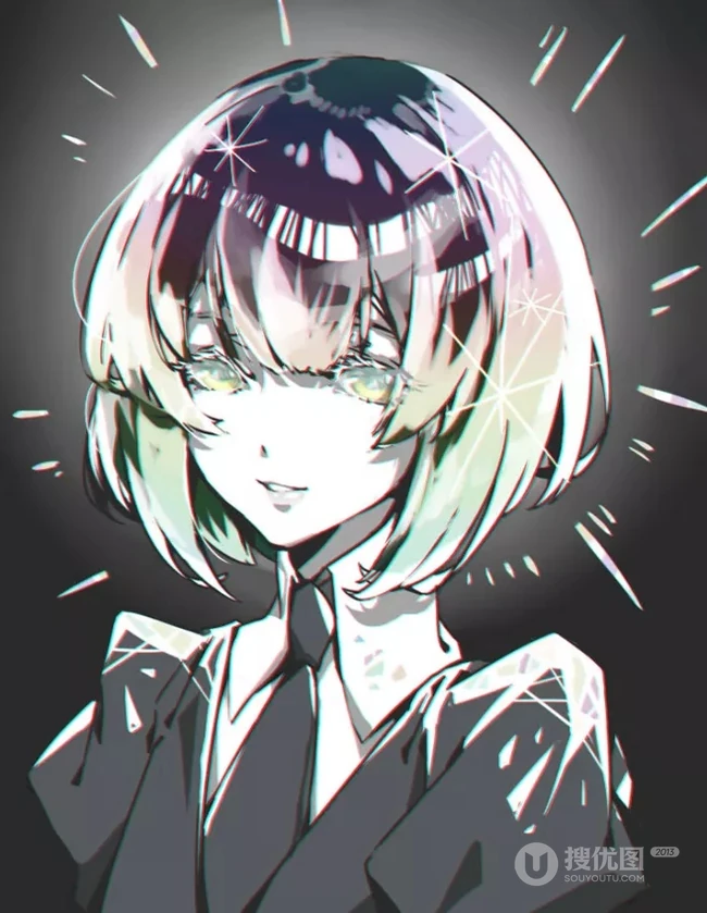漫画《宝石之国》人物超精美画风头像图片，画师callarinc作品