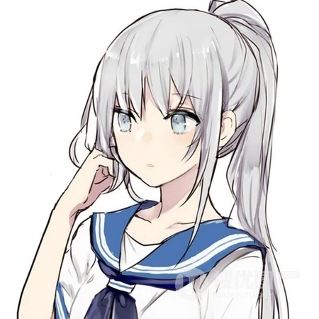 忧郁伤感的动漫少女插画动漫头像图片