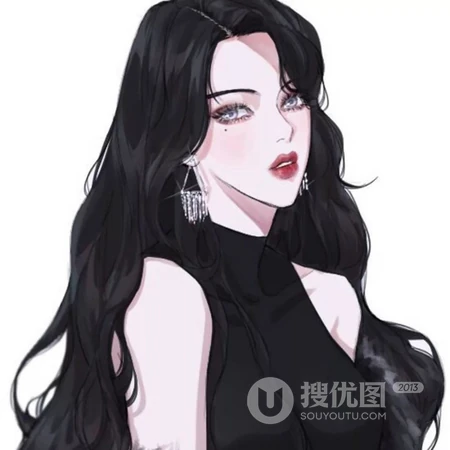 忧郁伤感的动漫少女插画动漫头像图片