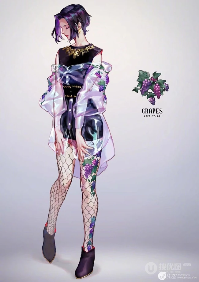 花果拟人二次元甜美清新少女美图，谁是你心目中最甜的那一个