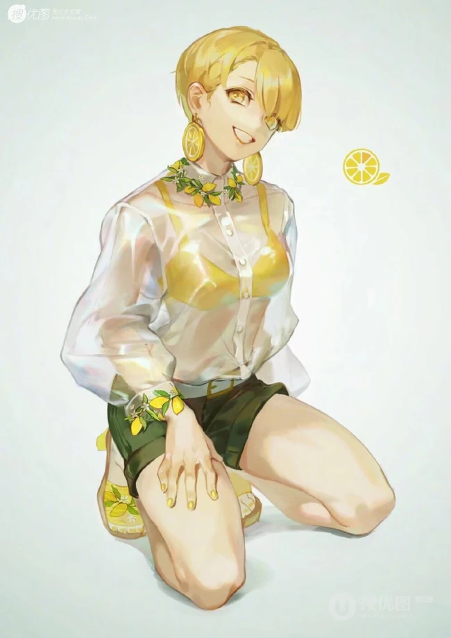 花果拟人二次元甜美清新少女美图，谁是你心目中最甜的那一个