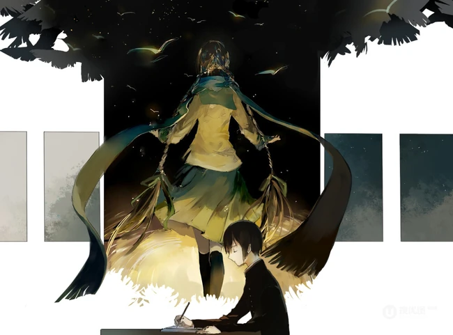 夕暮、千の風、雨音、窄门等精美插画图片，P站画师Glycan作品图集