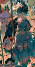 夕暮、千の風、雨音、窄门等精美插画图片，P站画师Glycan作品图集
