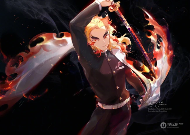 鬼灭之刃各主要人物精美插画美图，Callarin笔下的鬼灭之刃系列图集