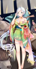 P站画师画作，穿和服的日本动漫少女手机壁纸图片