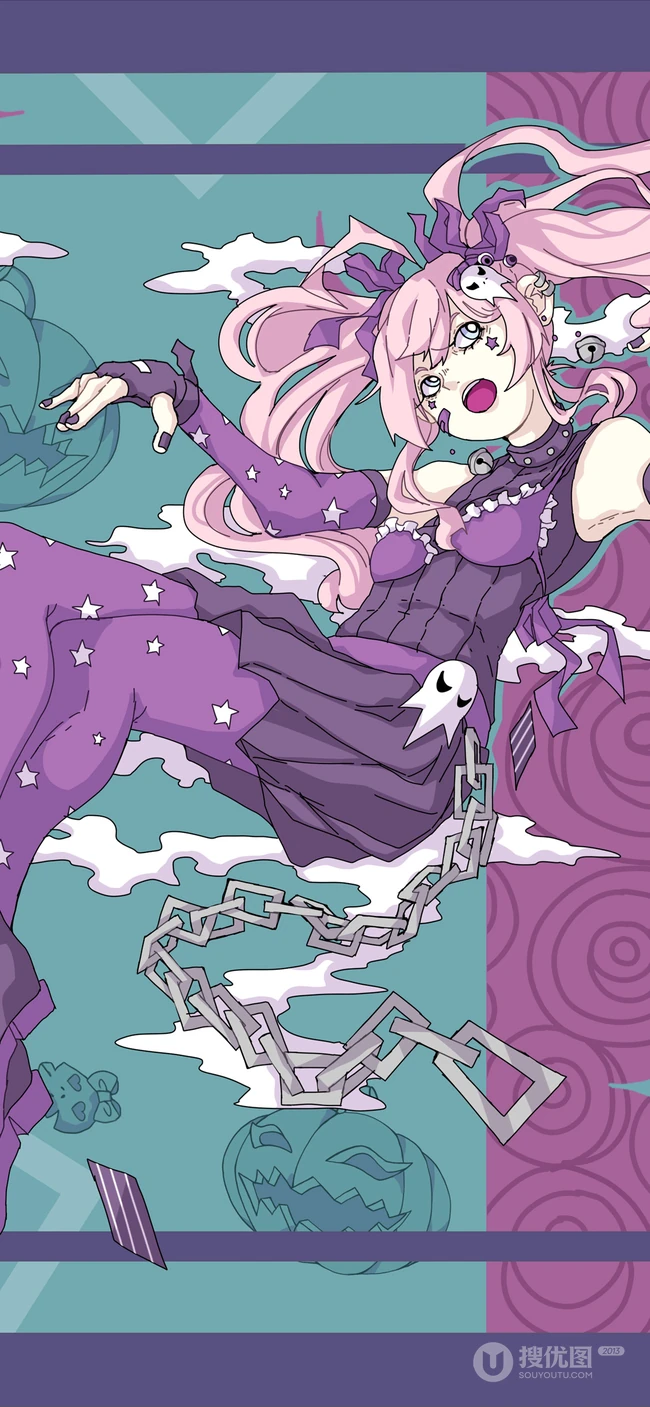 P站画师画作，穿和服的日本动漫少女手机壁纸图片