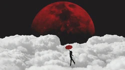 有神秘感的圆形的如时空隧道的门动漫手机壁纸
