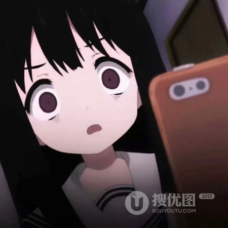 搞怪好玩表情的动漫少女动漫头像免费下载