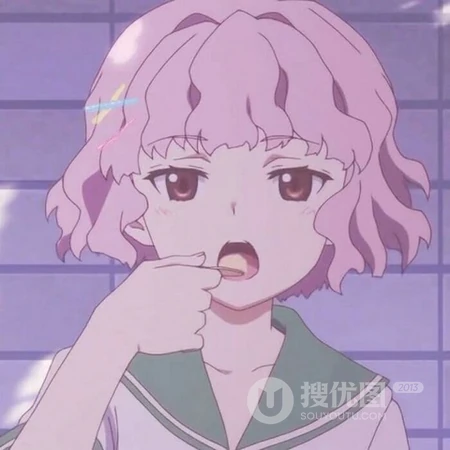 搞怪好玩表情的动漫少女动漫头像免费下载