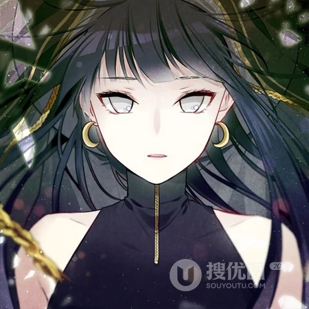 霸气高逼格的手绘二次元动漫女生手机壁纸