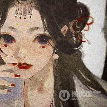 让人一下就会记住的手绘古风女生QQ头像