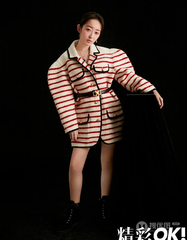 蒋梦婕安静甜美精彩OK杂志写真图片，多套穿搭时尚个性又动人