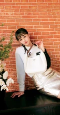 郑爽银色短裙典雅气质写真图片