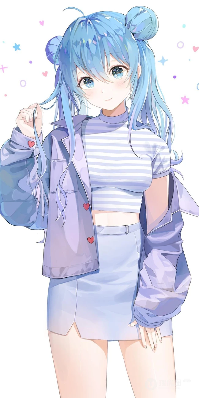短裙动漫少女，各种类型动漫少女短裙系列插画图片集
