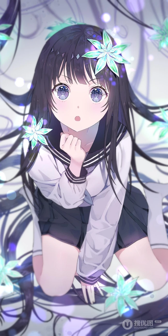 短裙动漫少女，各种类型动漫少女短裙系列插画图片集