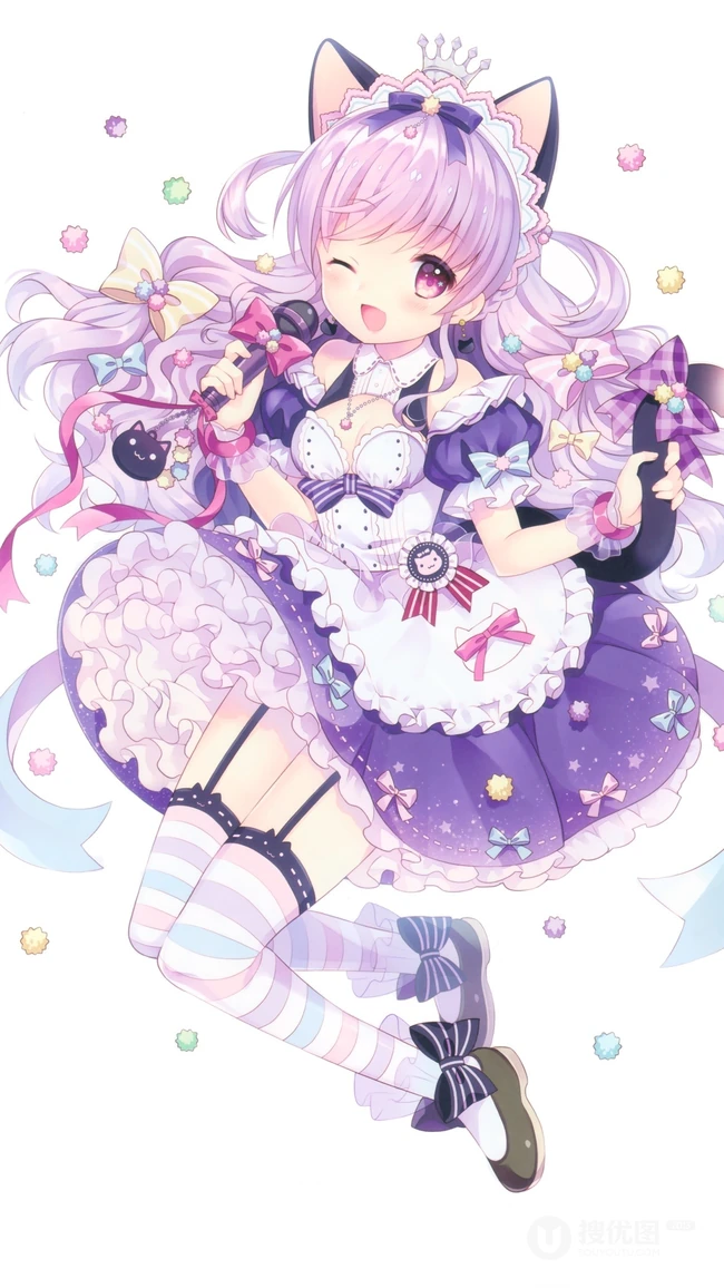短裙动漫少女，各种类型动漫少女短裙系列插画图片集