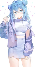短裙动漫少女，各种类型动漫少女短裙系列插画图片集
