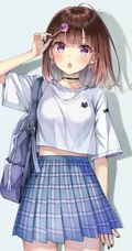 短裙动漫少女，各种类型动漫少女短裙系列插画图片集