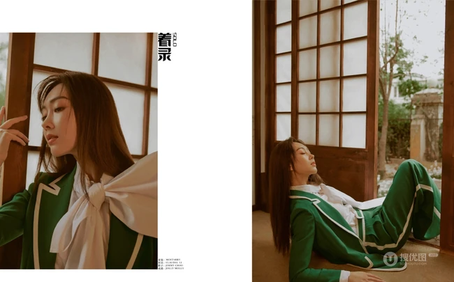 宣璐时尚气质穿搭登着录solo杂志写真图片
