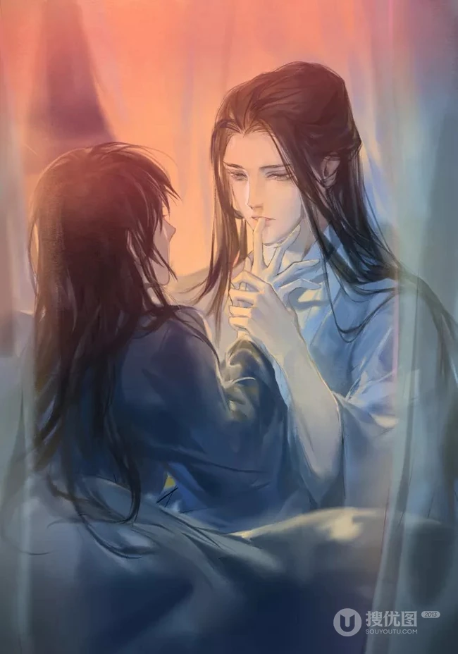 这些算是耽美图片吗？唯美古风男耽美插画图片 第4张
