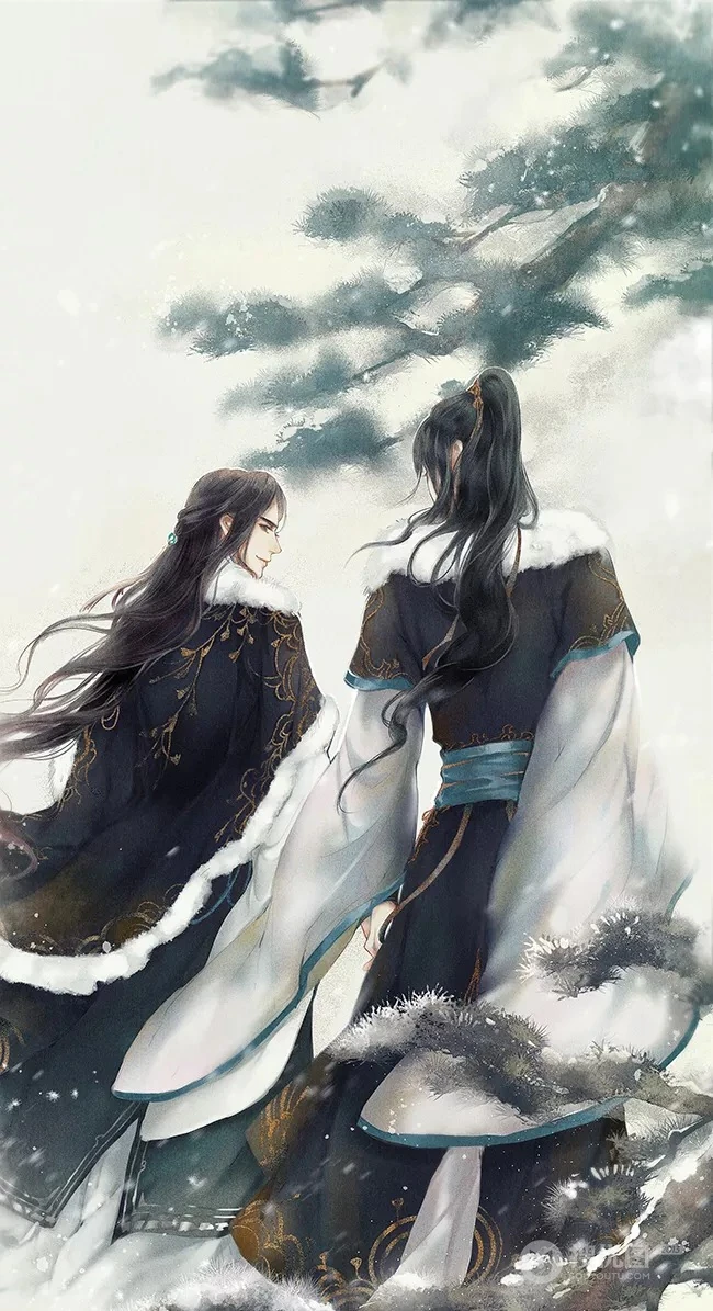 这些算是耽美图片吗？唯美古风男耽美插画图片 第2张